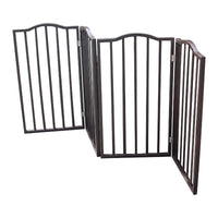 HKM-0384317 Folding Wooden Pet Gate for Doorways and Stairs - Stylish and Easy to Store