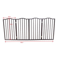 HKM-0384317 Folding Wooden Pet Gate for Doorways and Stairs - Stylish and Easy to Store