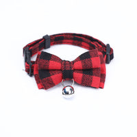 HKM-0384701 Charming Bow Knot Pet Collar with Bell for Cats and Small Dogs - Stylish and Soft Velvet Design