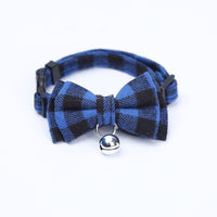HKM-0384701 Charming Bow Knot Pet Collar with Bell for Cats and Small Dogs - Stylish and Soft Velvet Design