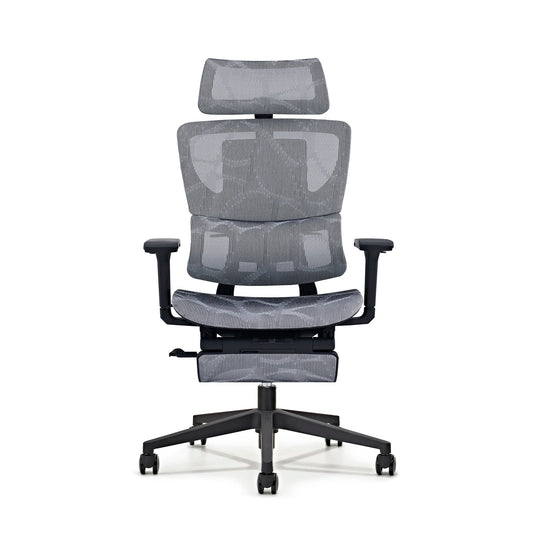 HKM-038611 Ergonomic High Back Mesh Office Chair with Adjustable Footrest