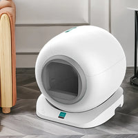 HKM-038611 Extra Large 65L Smart Cat Litter Box with Ion Purification and Easy Clean Features
