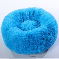 HKM-0386749 Plush Round Pet Bed for Comfort and Support - Soft, Thick, and Cozy Design