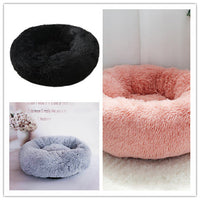 HKM-0386749 Plush Round Pet Bed for Comfort and Support - Soft, Thick, and Cozy Design