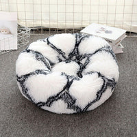 HKM-0386749 Plush Round Pet Bed for Comfort and Support - Soft, Thick, and Cozy Design