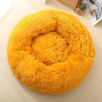 HKM-0386749 Plush Round Pet Bed for Comfort and Support - Soft, Thick, and Cozy Design