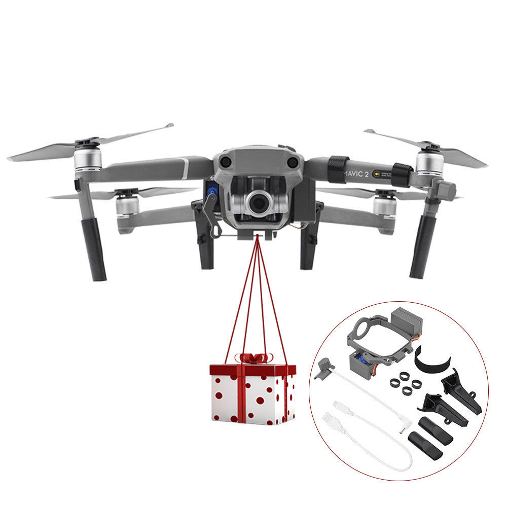 HKM-038675 DJI Mavic 2 Pro/Zoom Compatible Drone Airdrop Accessories with USB Charging and Quick Release