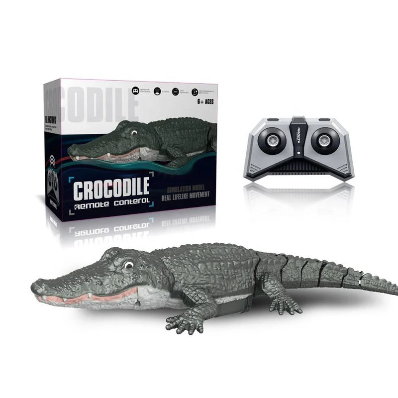 HKM-038739 Remote Control Swimming Crocodile Toy - 2.4G Radio Control for Kids, Ages 6 and Up, Indoor-Outdoor Fun