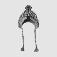 HKM-0387517 Warm and Windproof Fluffy Dog Knitting Hat - Acrylic Fashion Style in Pink and Gray