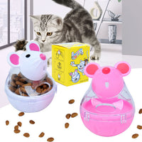HKM-0388669 Beige and Pink Automatic Food Leakage Pet Toy – 7x5cm ABS Material