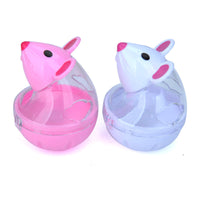 HKM-0388669 Beige and Pink Automatic Food Leakage Pet Toy – 7x5cm ABS Material