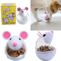 HKM-0388669 Beige and Pink Automatic Food Leakage Pet Toy – 7x5cm ABS Material