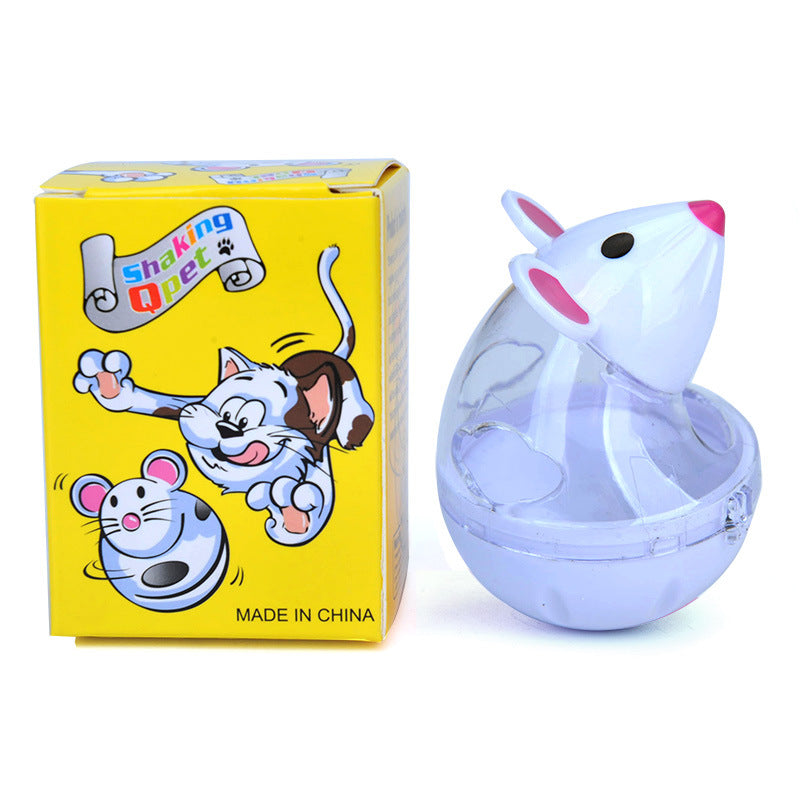 HKM-0388669 Beige and Pink Automatic Food Leakage Pet Toy – 7x5cm ABS Material