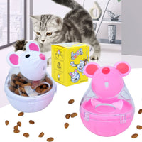 HKM-0388669 Beige and Pink Automatic Food Leakage Pet Toy – 7x5cm ABS Material