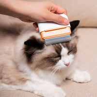 HKM-0389949 Double-Sided Grooming Comb for Cats and Dogs - Deshedding Brush for Short and Long Haired Pets