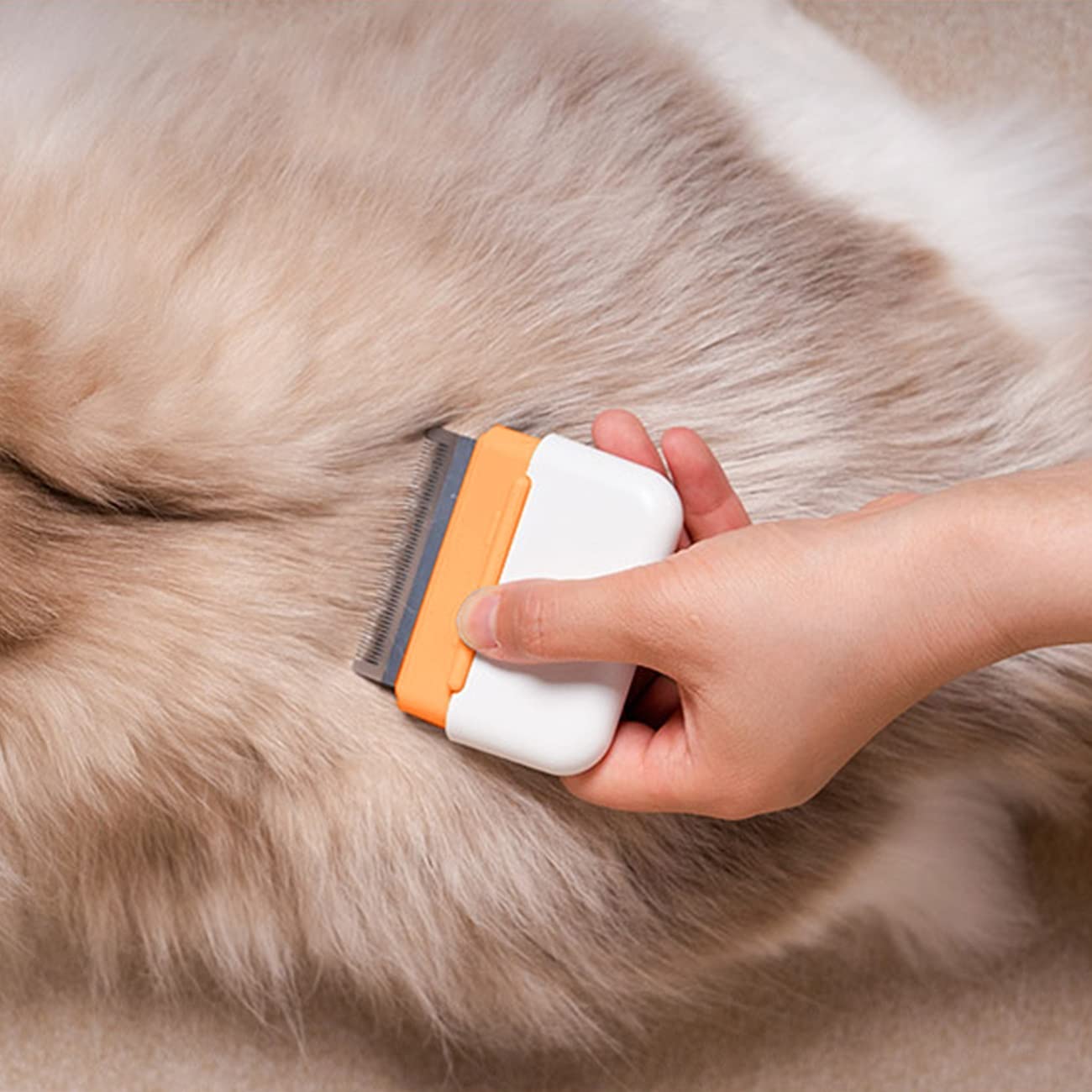 HKM-0389949 Double-Sided Grooming Comb for Cats and Dogs - Deshedding Brush for Short and Long Haired Pets