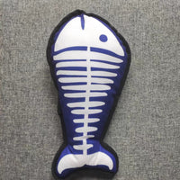 HKM-0390077 Dinosaur and Fishbone Plush Toy for Cats - Durable, Long-Lasting Fun