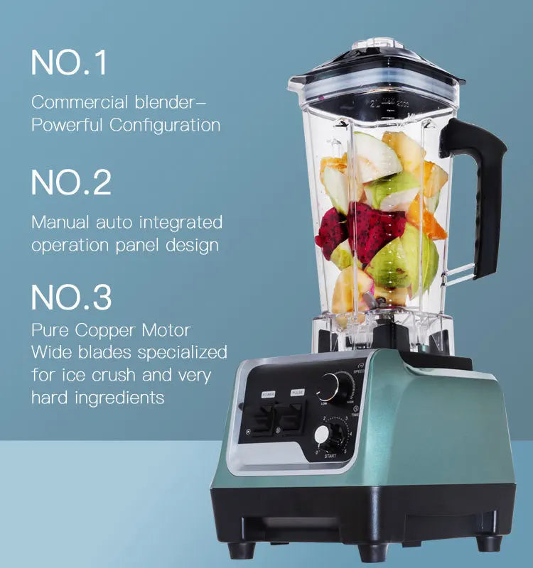 HKM-039059 Professional Fruit Smoothie Juicer and Commercial Electric Blender for Kitchen Use