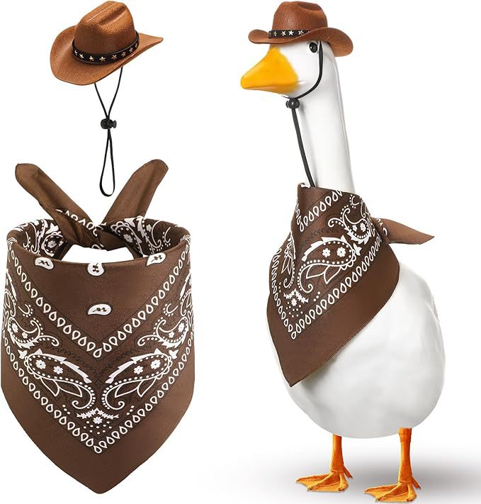 HKM-0390845 Monochrome Denim Cowboy Hat and Drool Towel Set for All Seasons