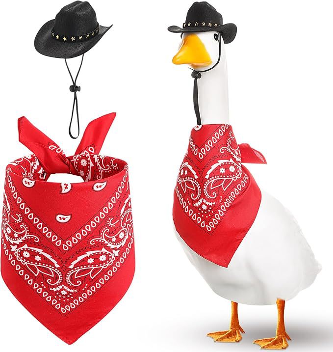 HKM-0390845 Monochrome Denim Cowboy Hat and Drool Towel Set for All Seasons