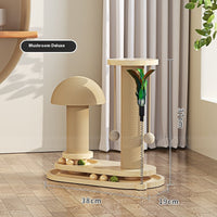 HKM-0391741 Durable Solid Wood Cat Turntable Scratching Post with Various Styles and Heights