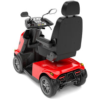 HKM-039187 Durable 4-Wheel Electric Mobility Scooter with 950W Motor, Max Load 150KG, 40KM Range, Red