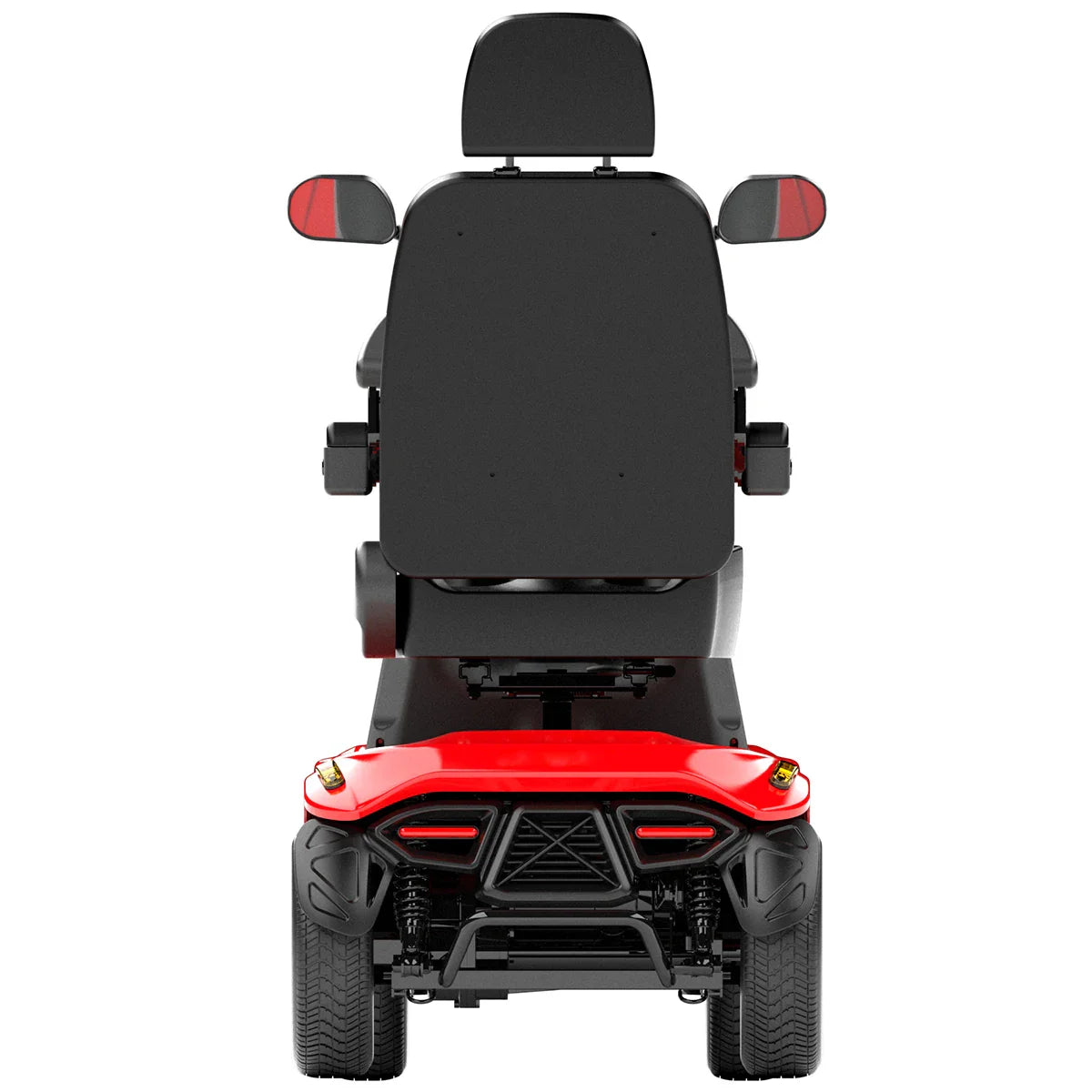 HKM-039187 Durable 4-Wheel Electric Mobility Scooter with 950W Motor, Max Load 150KG, 40KM Range, Red