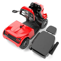HKM-039187 Durable 4-Wheel Electric Mobility Scooter with 950W Motor, Max Load 150KG, 40KM Range, Red
