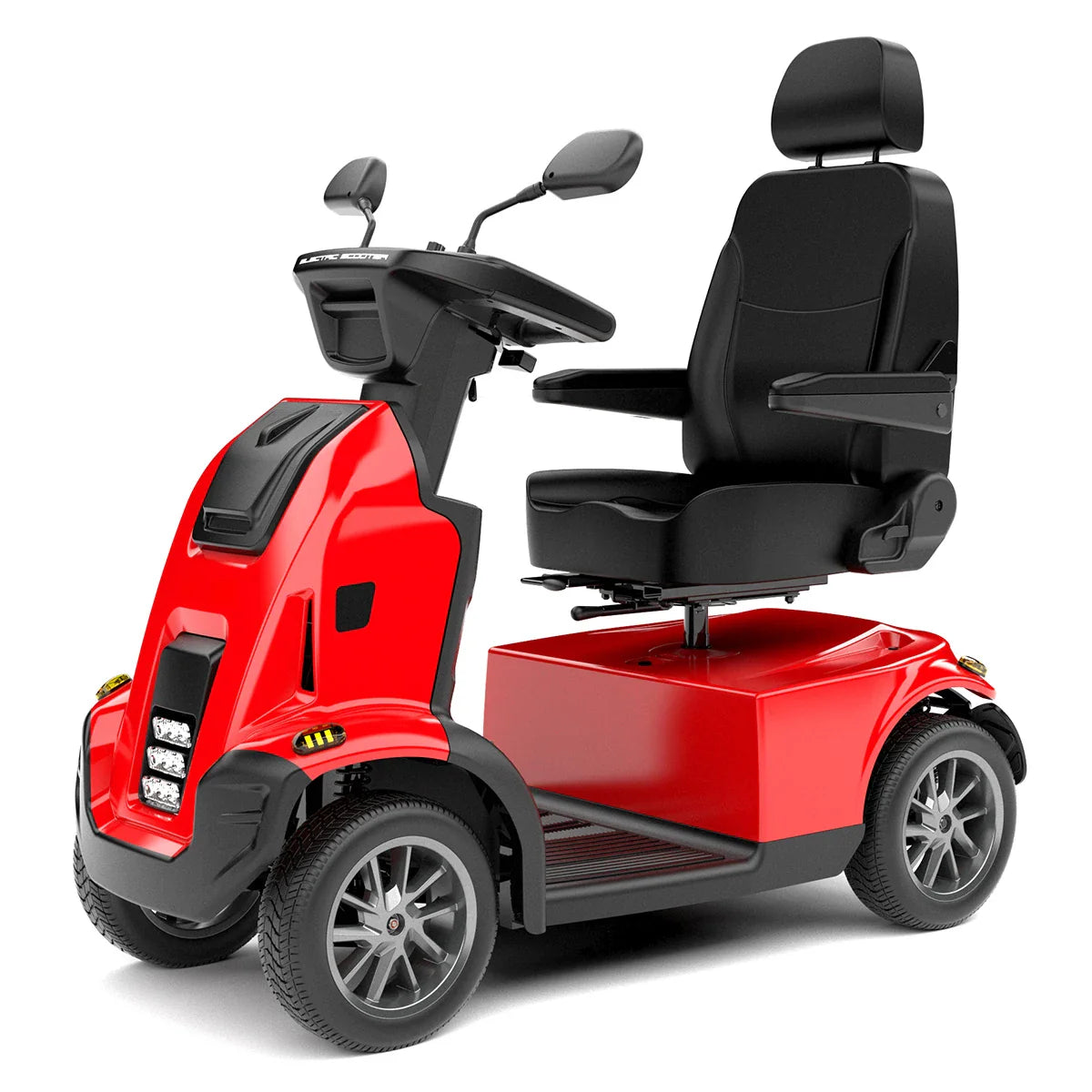 HKM-039187 Durable 4-Wheel Electric Mobility Scooter with 950W Motor, Max Load 150KG, 40KM Range, Red