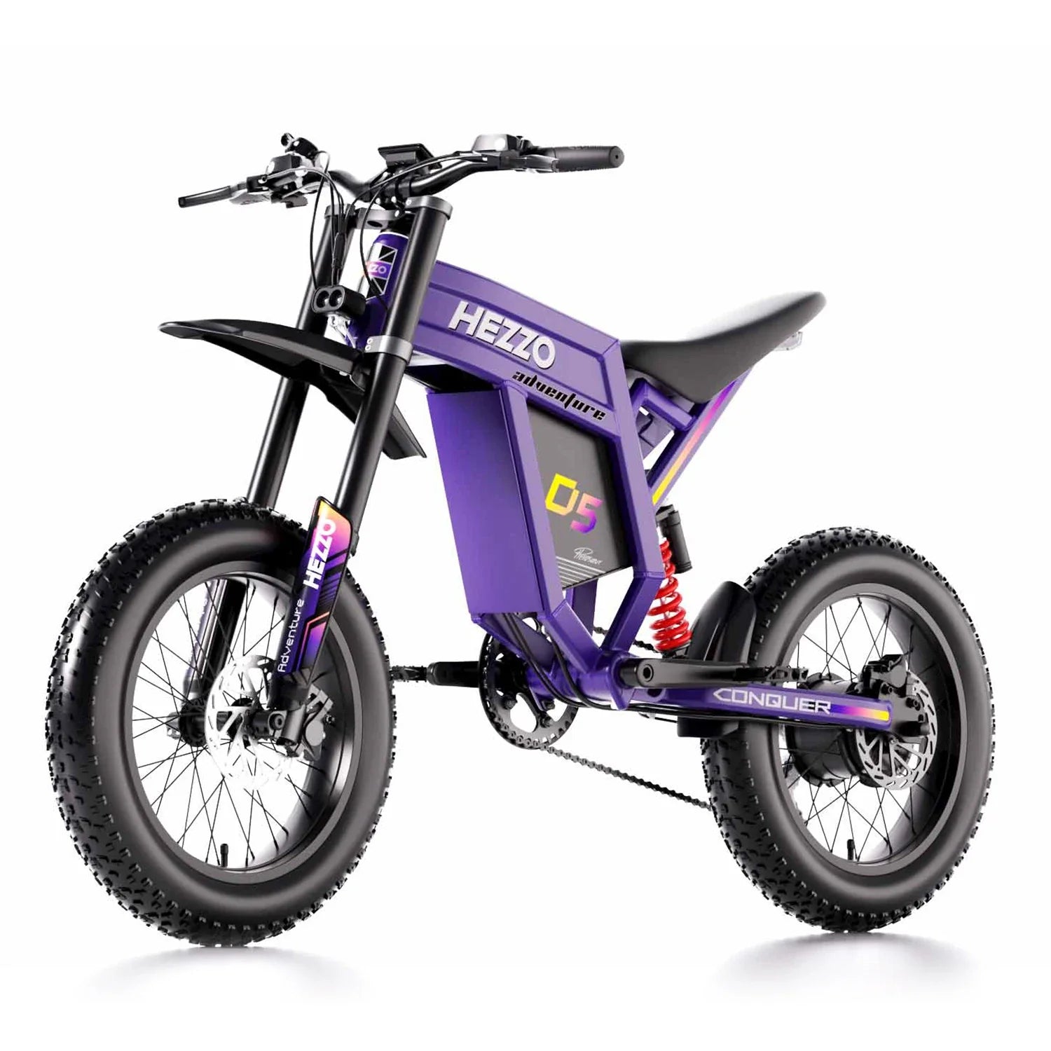 HKM-039251 Electric Dirt Bike 60V 3000W with Full Suspension and 30Ah Lithium Battery, Max Speed 70km/h, 20x4 Off-Road Tires
