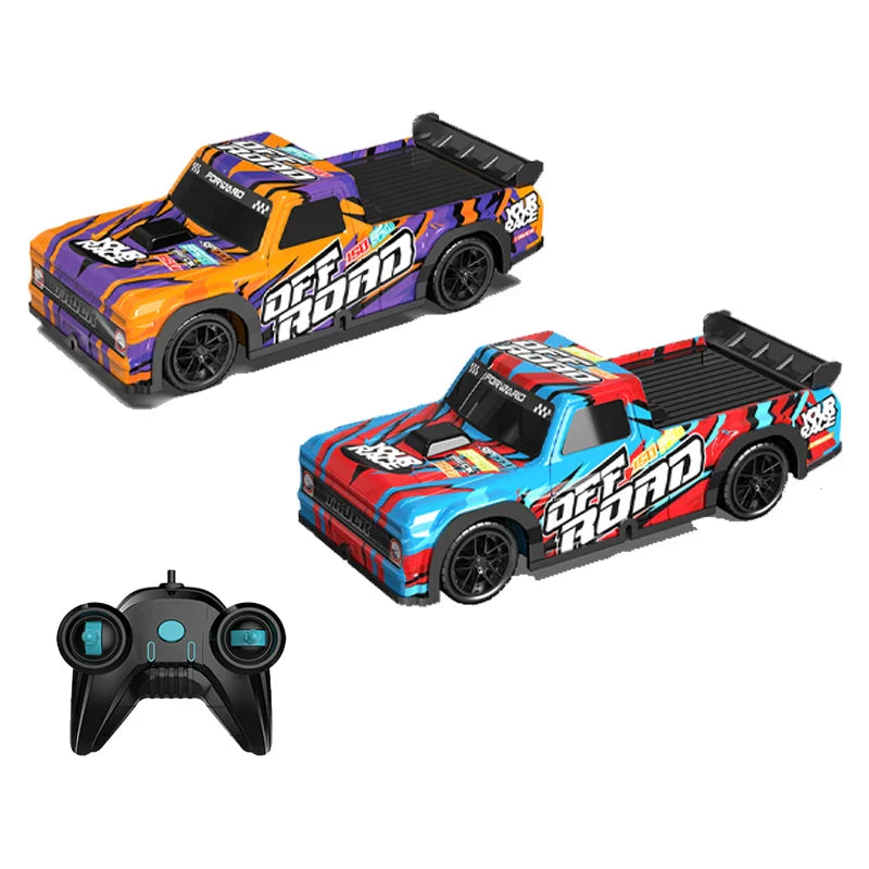 HKM-039315 1:16 High Speed Remote Control Drift Car - 4WD Pickup Stunt Vehicle with Luminous Design, Indoor-Outdoor Fun
