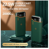 HKM-039379 20000mAh Power Bank with 22.5W Fast Charging and 15W Wireless Charging - Multi-Port Output