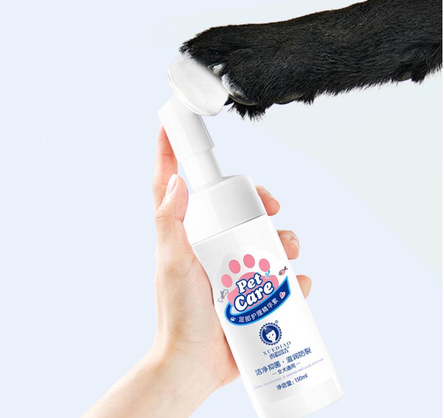 HKM-0394045 Pet Foot Cleaning Foam - 150ML Coconut Oil & Oat Extract Daily Care for Dogs and Cats