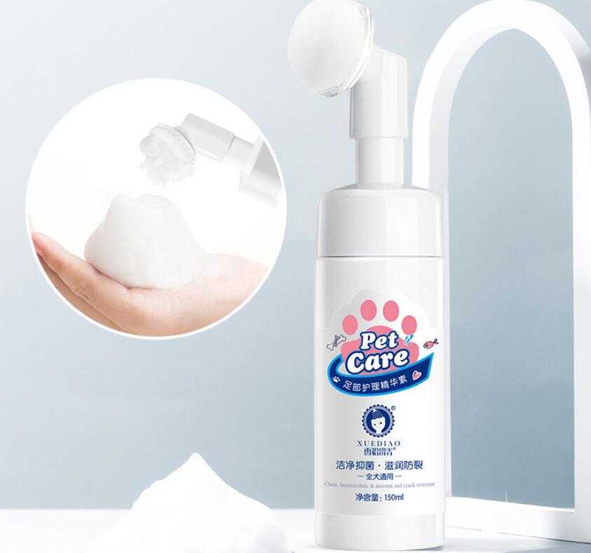 HKM-0394045 Pet Foot Cleaning Foam - 150ML Coconut Oil & Oat Extract Daily Care for Dogs and Cats