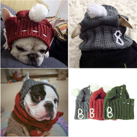 HKM-0394813 Casual Acrylic Dog Hat for All Seasons - One Size Fits Most