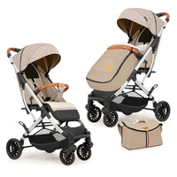 HKM-039507 Lightweight One-Hand Foldable Baby Stroller with Modern Design and Easy Maneuverability
