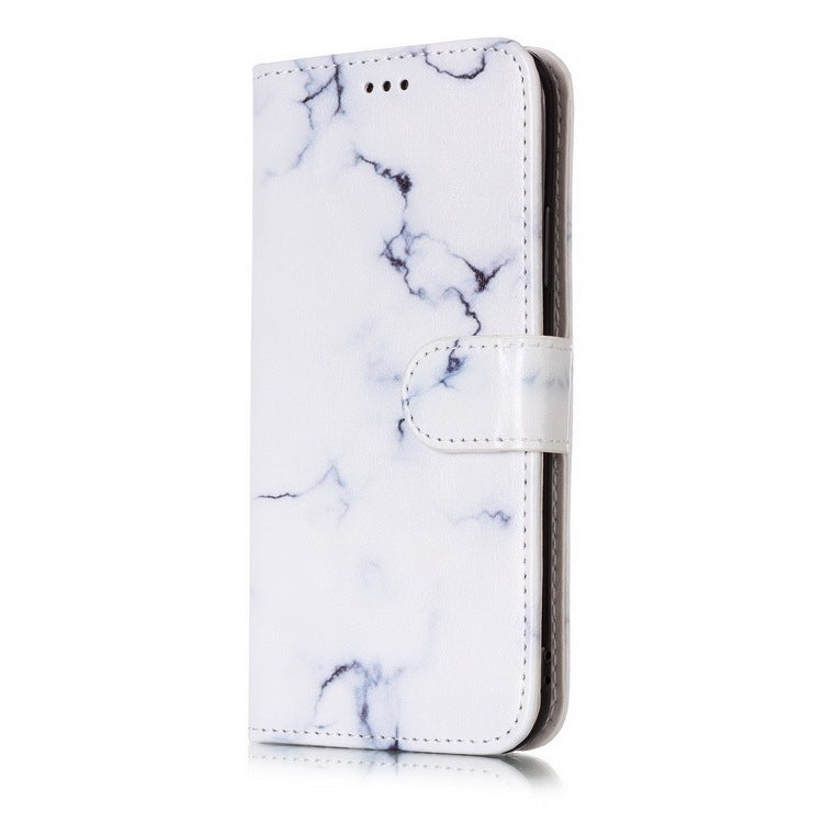 HKM-039571 3D Vision Marble Flip Wallet Case for iPhone 11 Pro Max, XR, XS Max, X, 7, 8, 6S Plus – PU/TPU Leather Protection