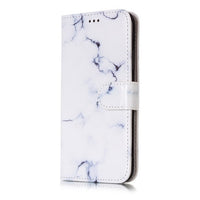 HKM-039571 3D Vision Marble Flip Wallet Case for iPhone 11 Pro Max, XR, XS Max, X, 7, 8, 6S Plus – PU/TPU Leather Protection