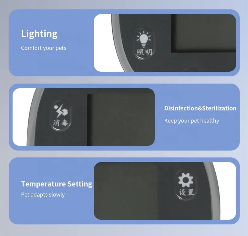 HKM-039571 Eco-Friendly 55L 800W Pet Grooming Dryer Box for Cats, Rabbits, and Small Dogs, Indoor Use
