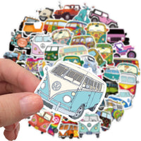 HKM-039635 Hip-Hop Style Waterproof Stickers for Outdoor Use – Set of 50 Self-Adhesive Graffiti Designs, 4-6cm Each