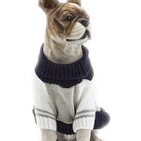 HKM-0396605 Navy Blue and Ginger Yellow Acrylic Sweaters for Pets ¨C Various Sizes Available