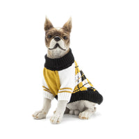 HKM-0396605 Navy Blue and Ginger Yellow Acrylic Sweaters for Pets ¨C Various Sizes Available