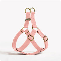 HKM-0397501 Leather Vest-style Harness for Small and Medium Dogs - Adjustable Fit, Multiple Colors Available