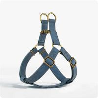 HKM-0397501 Leather Vest-style Harness for Small and Medium Dogs - Adjustable Fit, Multiple Colors Available