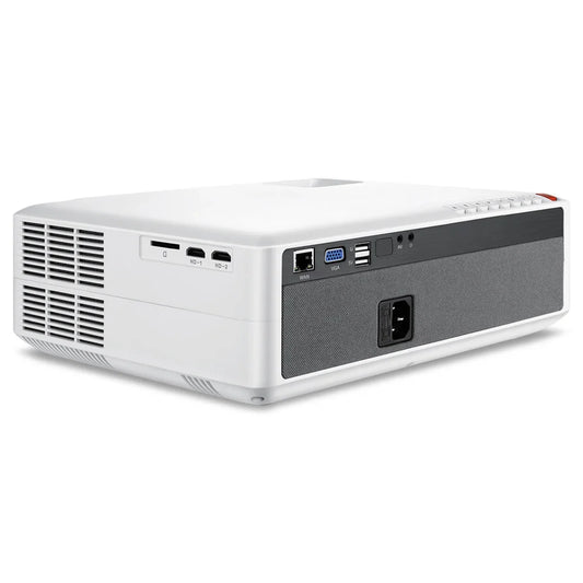 HKM-039827 1080P Full HD Multimedia Projector for Outdoor and Business Use, 4K Smart Beamer
