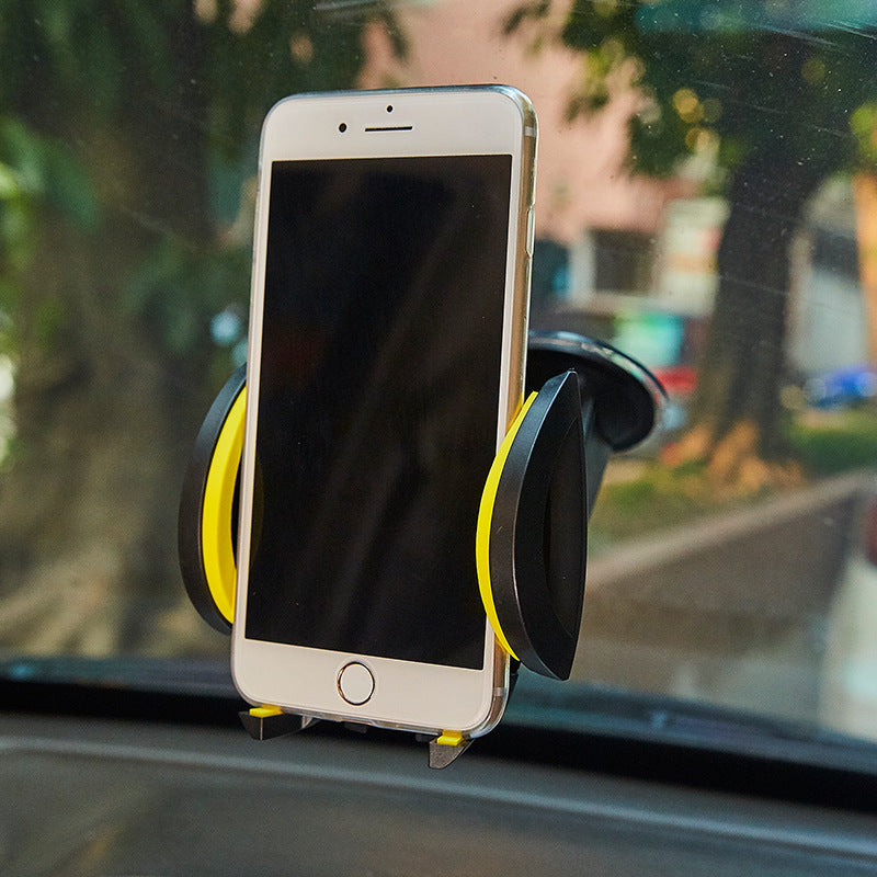 HKM-040019 U-Shaped Suction Cup Mobile Phone Holder for Car and Desk, ABS Material, Adjustable Clamp arm, Suitable for All Mobile Devices