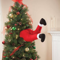HKM-040083 Whimsical Elf Legs Garden Decoration for Christmas - Fabric, 38cm Length