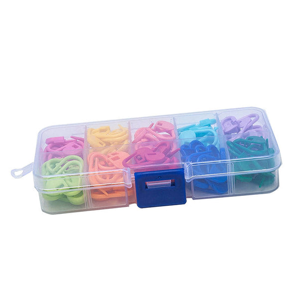 HKM-040147 Knitting and Crochet Tool Set with 120 Pieces for Easy Stitch Marking and Organization