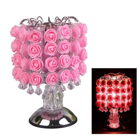 HKM-040147 Rose Aromatherapy Lamp – Elegant Home Decor & Relaxing Night Light with Essential Oil Diffuser Function