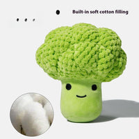 HKM-0402621 Dog Molar Teeth Cleaning Broccoli Plush Toy - Sound Interactive Pet Chew Toy